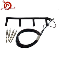 1.9 Diesel Glow Plugs & Harness for 04-10 VW Jetta Beetle Bora Golf 038971782C 6B93BC-57