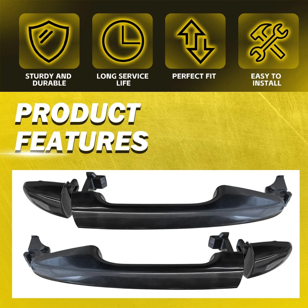 2PCS For 2009-2015 Toyota Venza Outside Exterior Door Handle Rear Left Right EOA 6B93BC-57