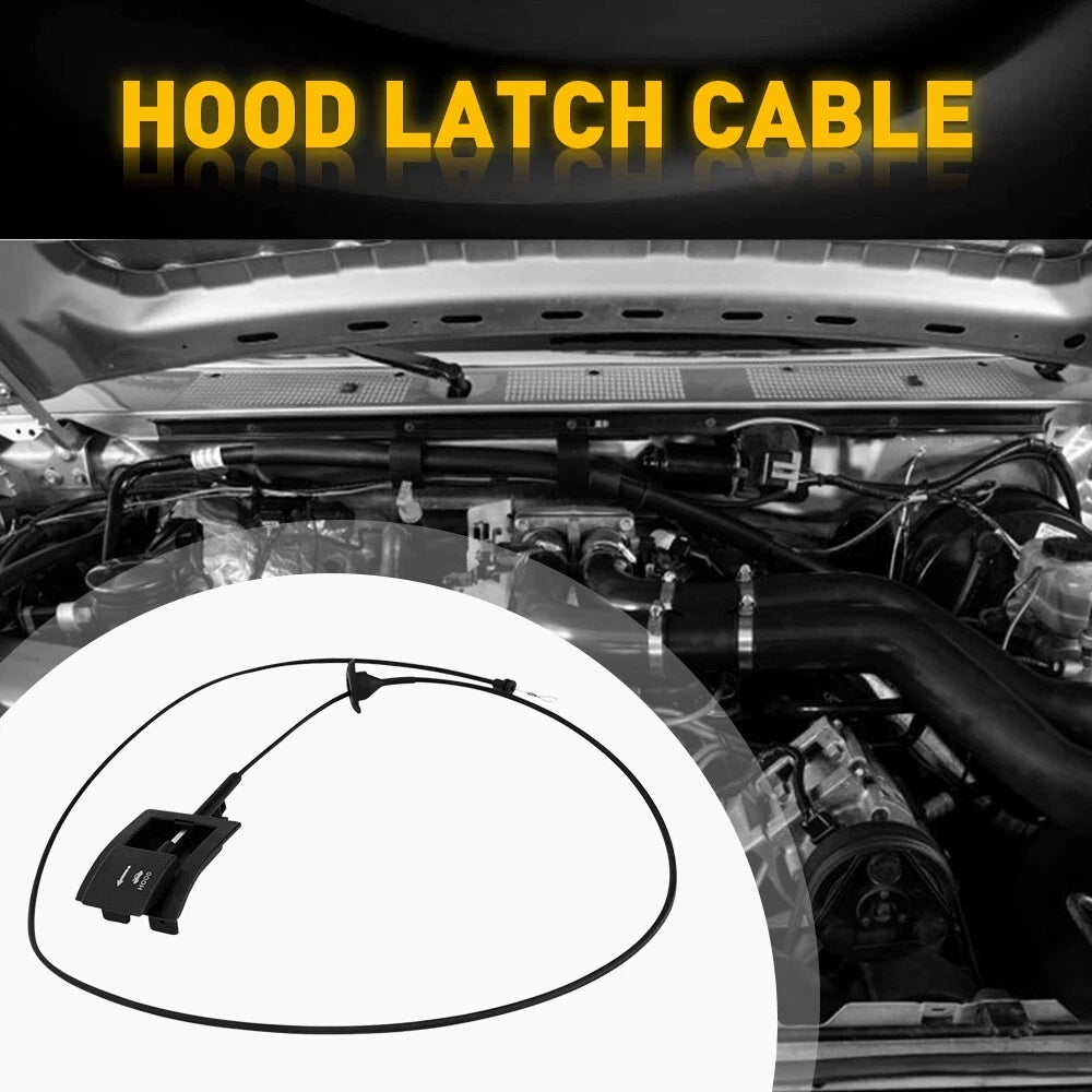 Hood Latch Release Cable w/Handle Fits 1992-97 Ford Trucks F-Series Bronco EOA 6B93BC-57