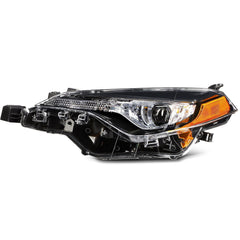 Pair Kit Headlights Assembly For 2017-2019 Toyota For Corolla 1.8L Black Amber 6B93BC-57