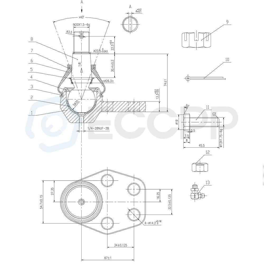 14set Front Suspension Steering Fits 2000 2001 2002 Dodge Ram 2500 3500 RWD 6B93BC-57