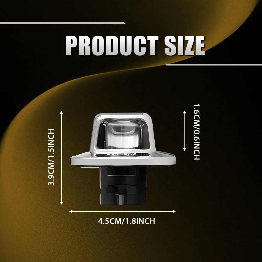 2X License Plate Light Lamp Housing Cover For 1988-2000 Chevy C/K 1500 2500 3500 6B93BC-57