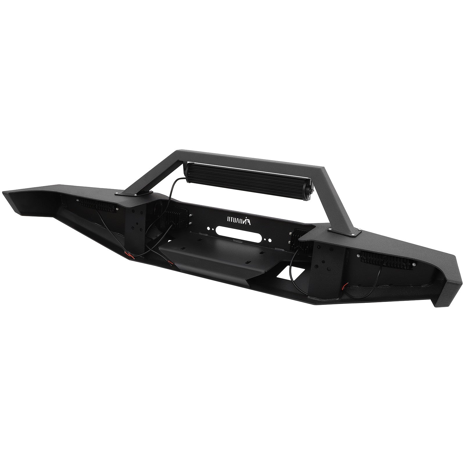 Front Bumper W/ Winch Plate & LED Lights & D-rings For 1983-2001 Jeep Cherokee 6B93BC-57