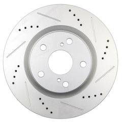 Front Drilled Slotted Brake Rotors Black Pair 2 for Toyota RAV4 Camry Scion tC 6B93BC-57