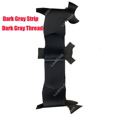 Black Leather Gray Strip Steering Wheel Covers Wrap For Porsche Boxster S 98-04