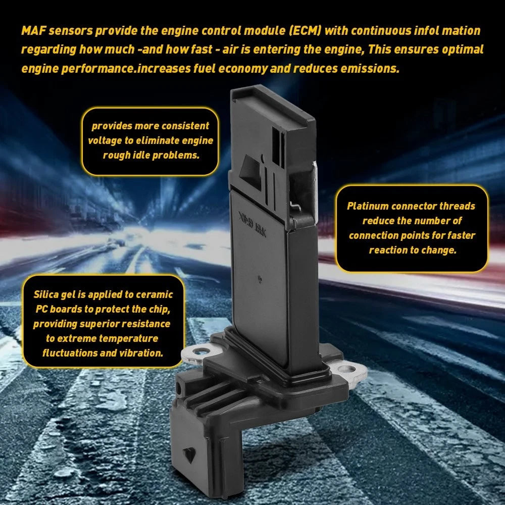 Mass Air Flow Sensor Fits for 2014-2019 Chevrolet Silverado 1500 4.3L 5.3L 6.2L 6B93BC-57