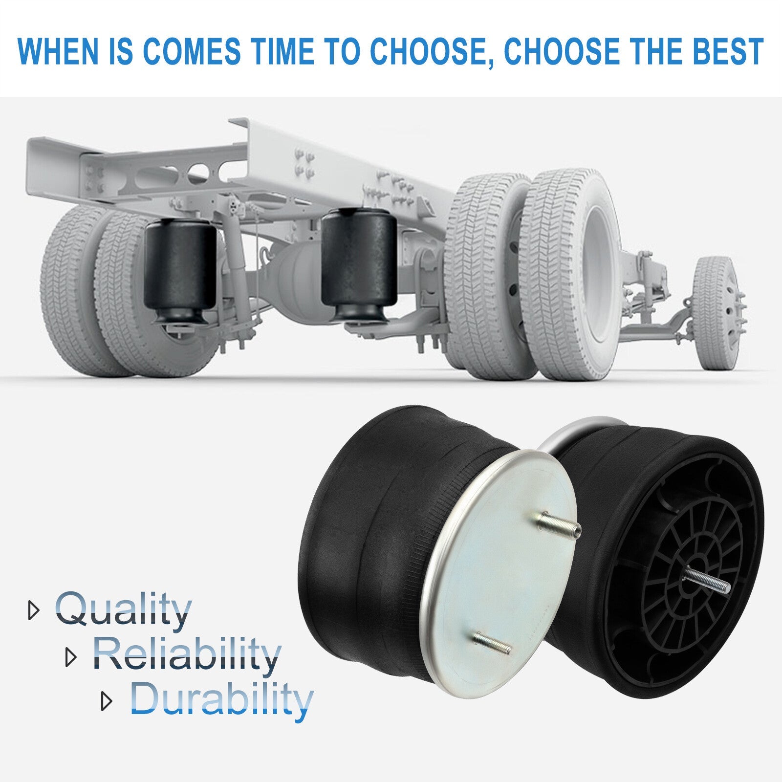 Pair Air Suspension Air Springs W01-358-8729 For ContiTech Goodyear 1R13-130 6B93BC-57