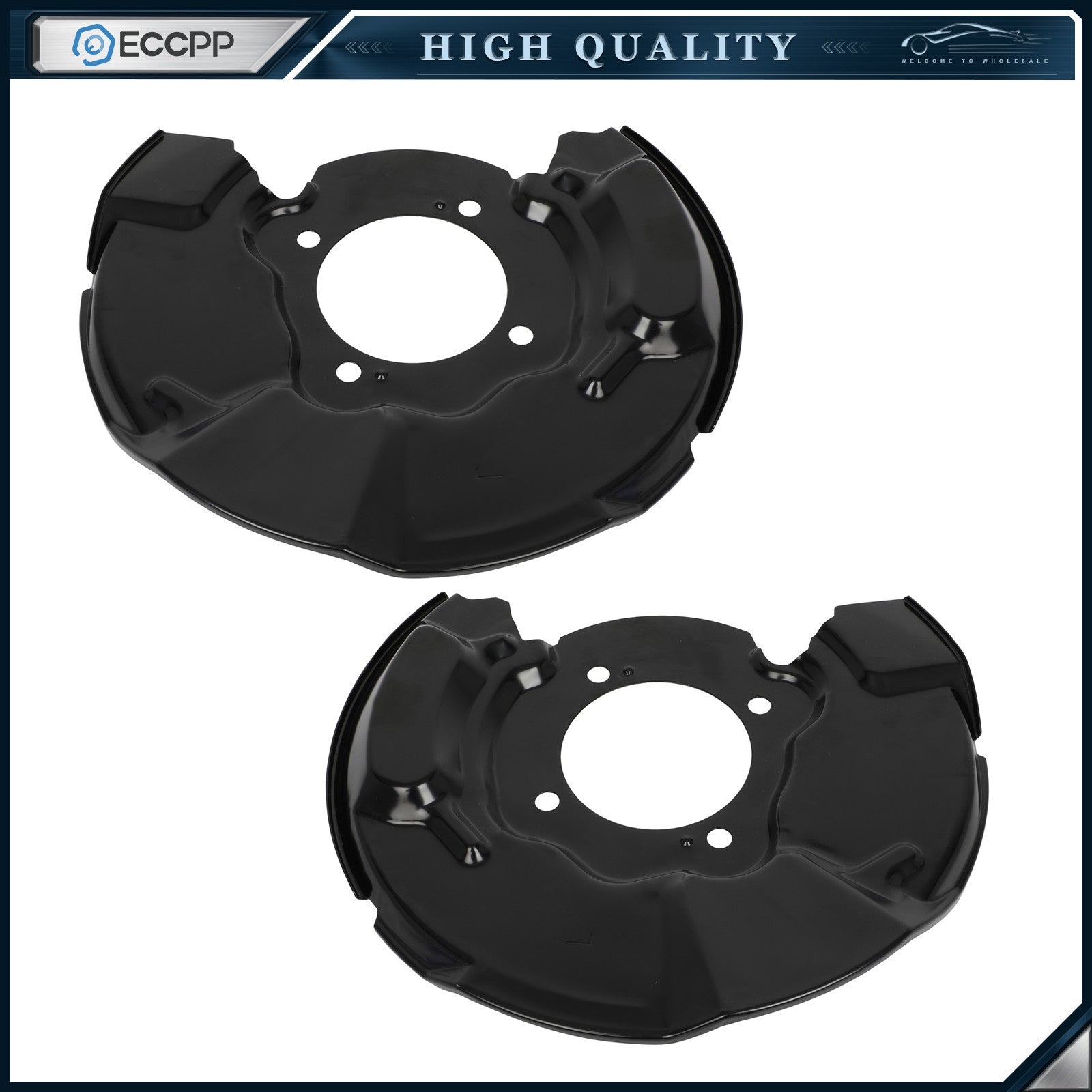 Front LH&RH Brake Dust Shields Steel for Toyota FJ Cruiser 4Runner 4WD 4.0L 2PCS 6B93BC-57