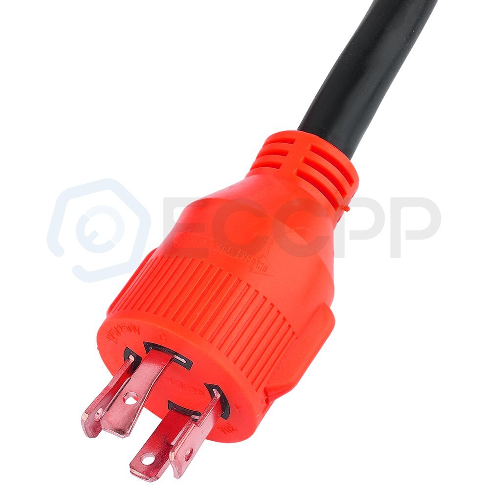 Generator Extension Cord 20 Ft 4 Prong Power Cable 10 Gauge 30 Amp Adapter Plug 6B93BC-57