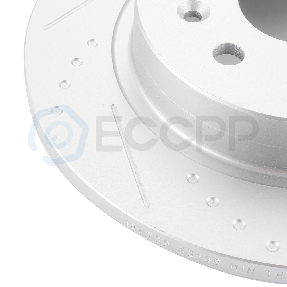 Rear Disc Rotors + Brake Pads for Buick Encore Chevy Cruze Limited Sonic Trax 6B93BC-57