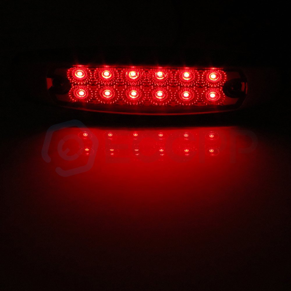 10pcs Amber Red For Peterbilt Incandescent Marker Clearance Sleeper Panel Light 6B93BC-57
