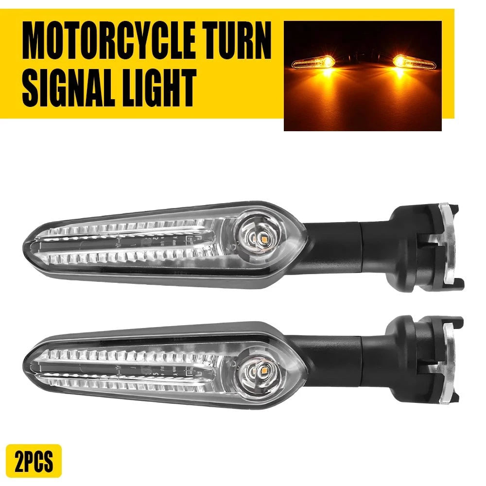 2X Front Rear LED Turn Signal Light For Yamaha FZS FZ-25 MT-07 XSR 700 YZF R15 A 6B93BC-57