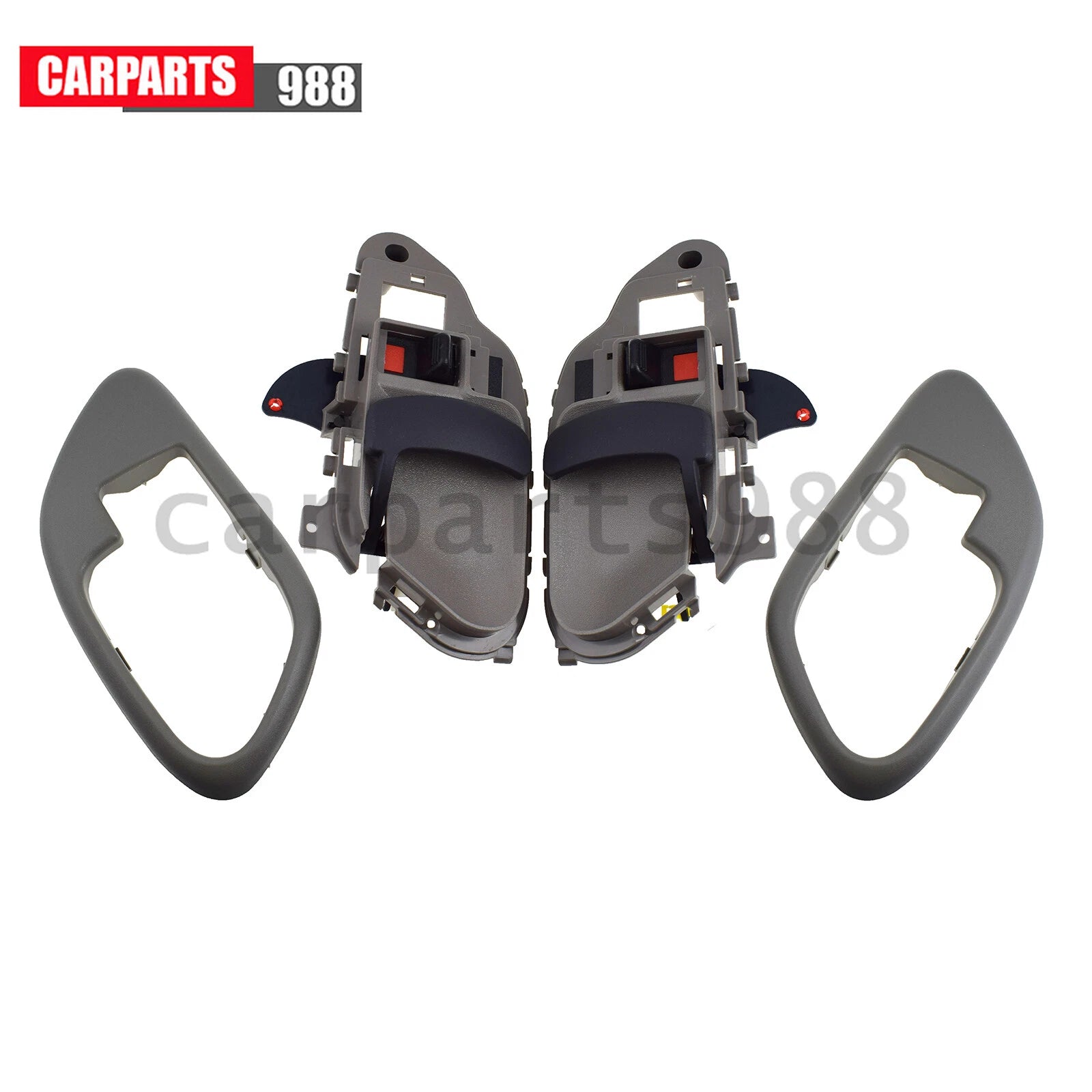 Front Rear LH RH Interior Door Handle Gray For Chevy GMC C1500 C2500 K1500 K2500 6B93BC-57