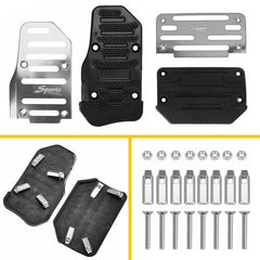 2X Non-Slip Automatic Gas Brake Foot Pedal Pad Cover Car Accessories Silver EOA 6B93BC-57
