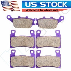 3 Pair Brake Pads Front and Rear For Honda CBR600RR 2003-2004 Carbon Fiber 6B93BC-57