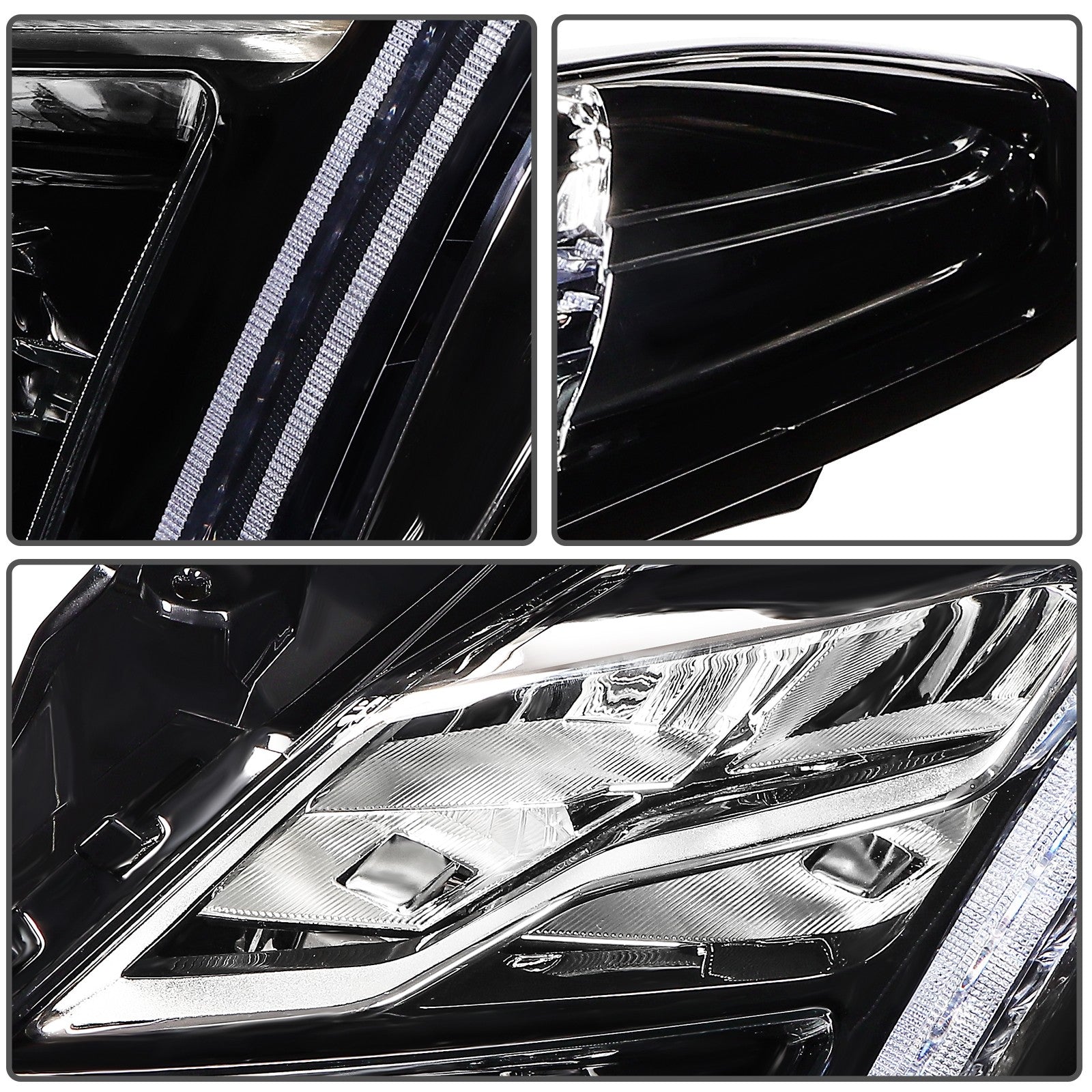 Left Driver Side Headlight Assembly For 2018-2019 Cadillac XTS w/LED DRL 6B93BC-57