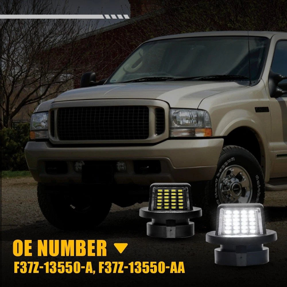 4X LED License Plate Light White For 1999-2016 Ford F-250 F-350 F-450 Super Duty 6B93BC-57