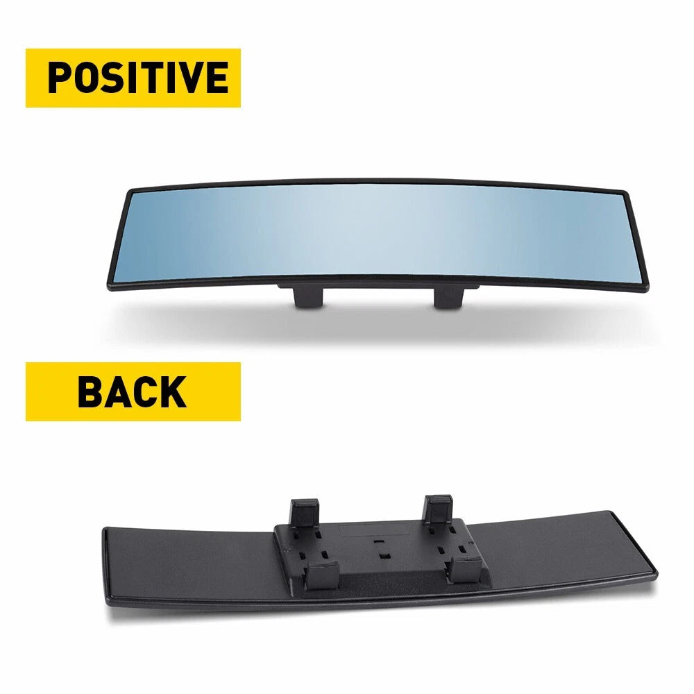 Car Rear View Mirror 270MM Wide Angle Interior Clip On Blue Tint Large EOA 6B93BC-57