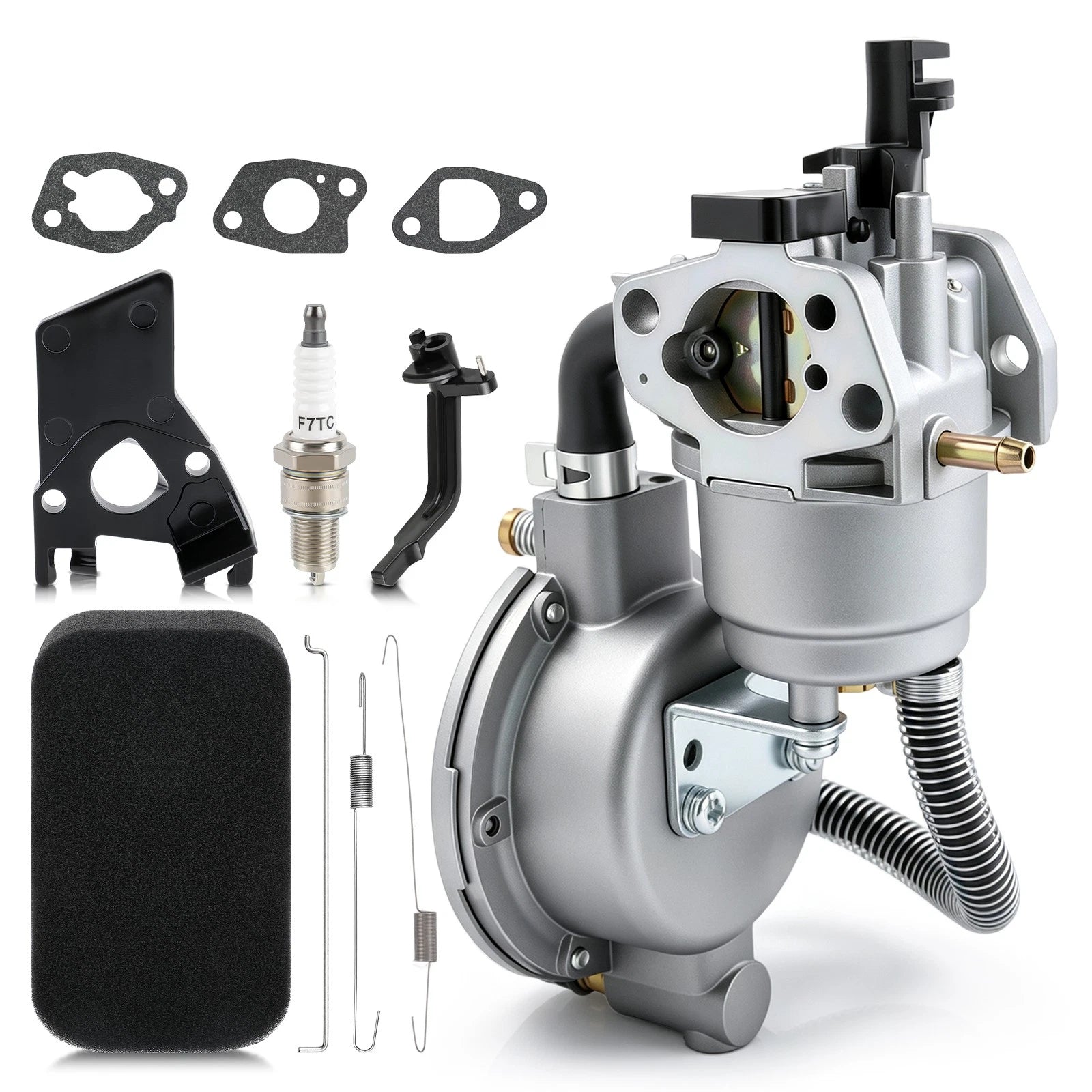 170F Dual Fuel Carburetor GX200 LPG Conversion Kit for Generator Propane US 6B93BC-57