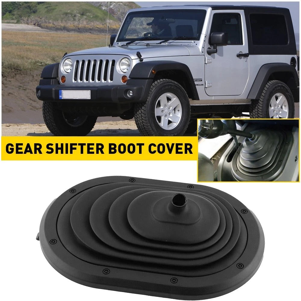 FOR 2007 2008 09 10 Jeep Wrangler Manual 3.8L Trans Gear Shifter Boot Cover EOA 6B93BC-57