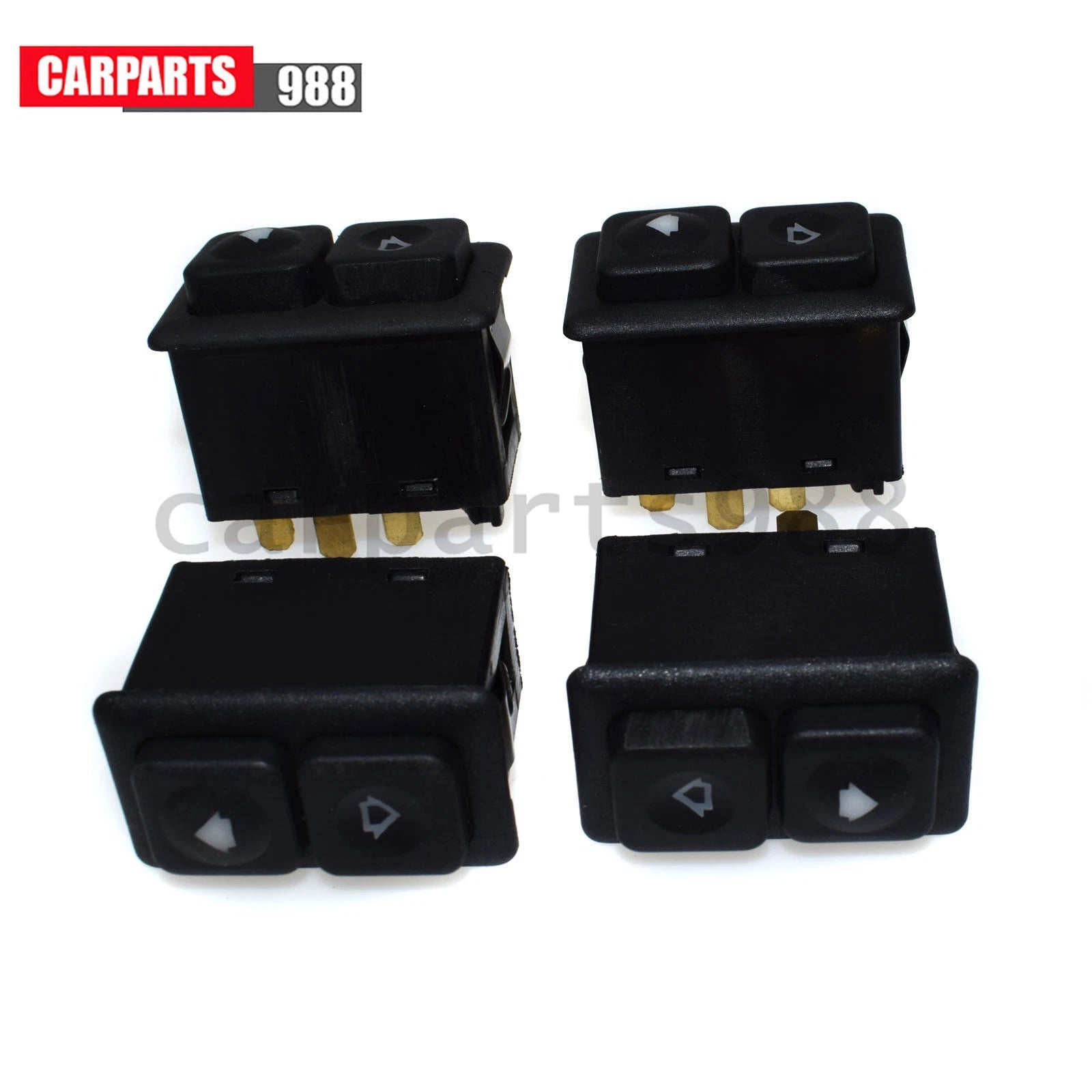 Set of 4 5Pins Illuminated Power Window Switch For BMW E30 318i 325i 61311381205 6B93BC-57