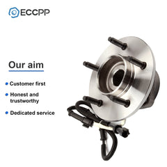 1P Wheel Hub Bearing Front 4WD For 1997-1999 2000 Ford F150 12x1.75 Studs w/ ABS 6B93BC-57