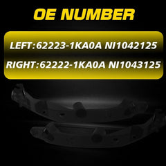 Bumper Brackets For 2011-2014 Nissan Juke Front Left & Right Side 2Pc EOA 6B93BC-57