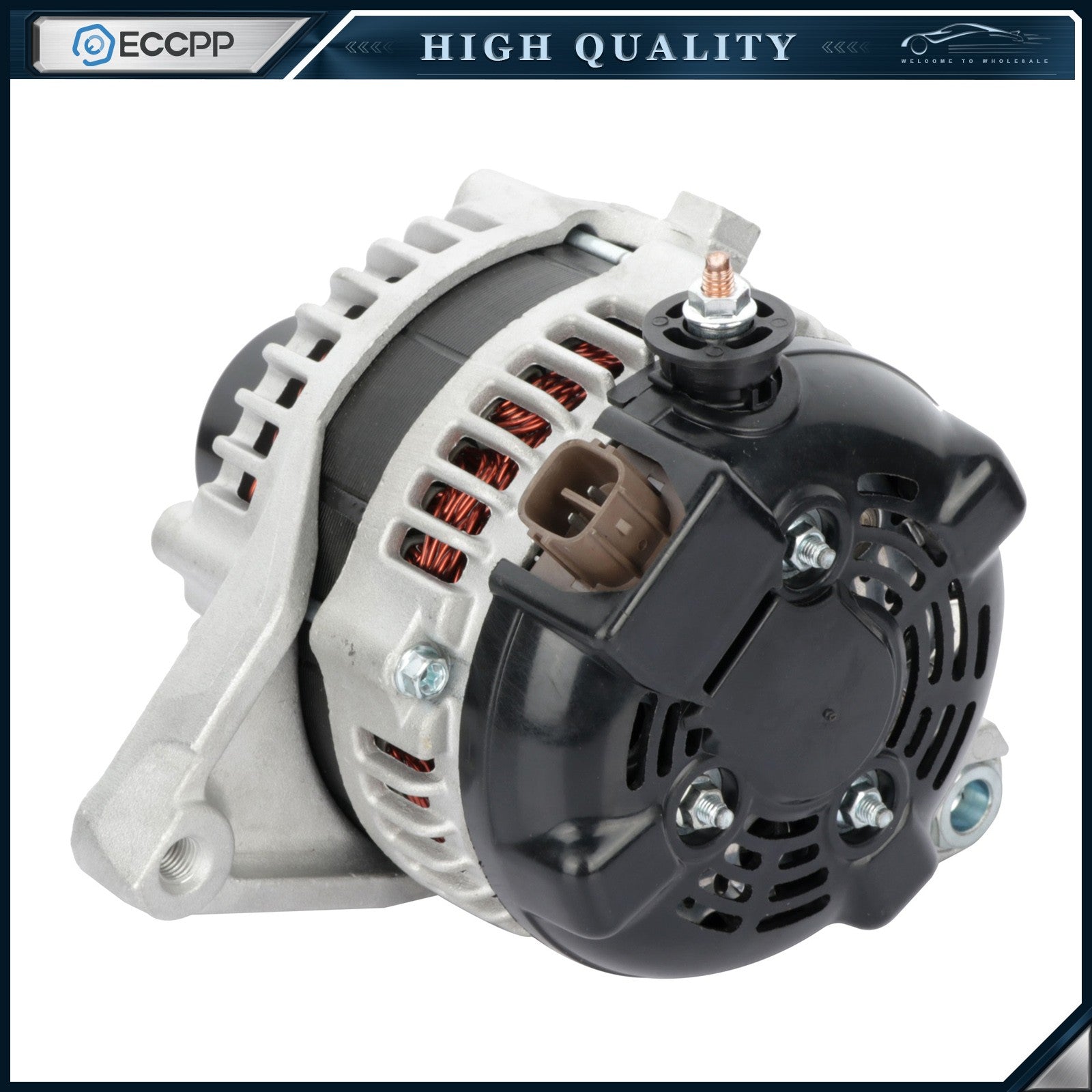 ECCPP Alternator 11516 Fits 2010-11 Toyota Camry 2.5L 100Amp,4 Groove Serpentime ECCPP