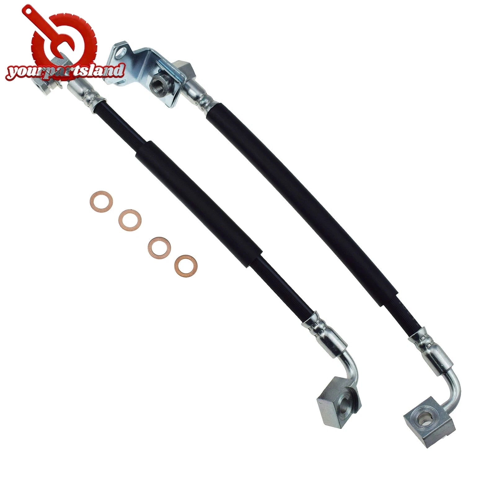 2Pc Front Pair Brake Hydraulic Hose for Ford Explorer Ranger Mazda B3000 Mercury 6B93BC-57