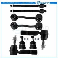 8PCS Front Tie Rods Ball Joints Sway Bars Suspension Fits 2006-2007 Jeep Liberty 6B93BC-57