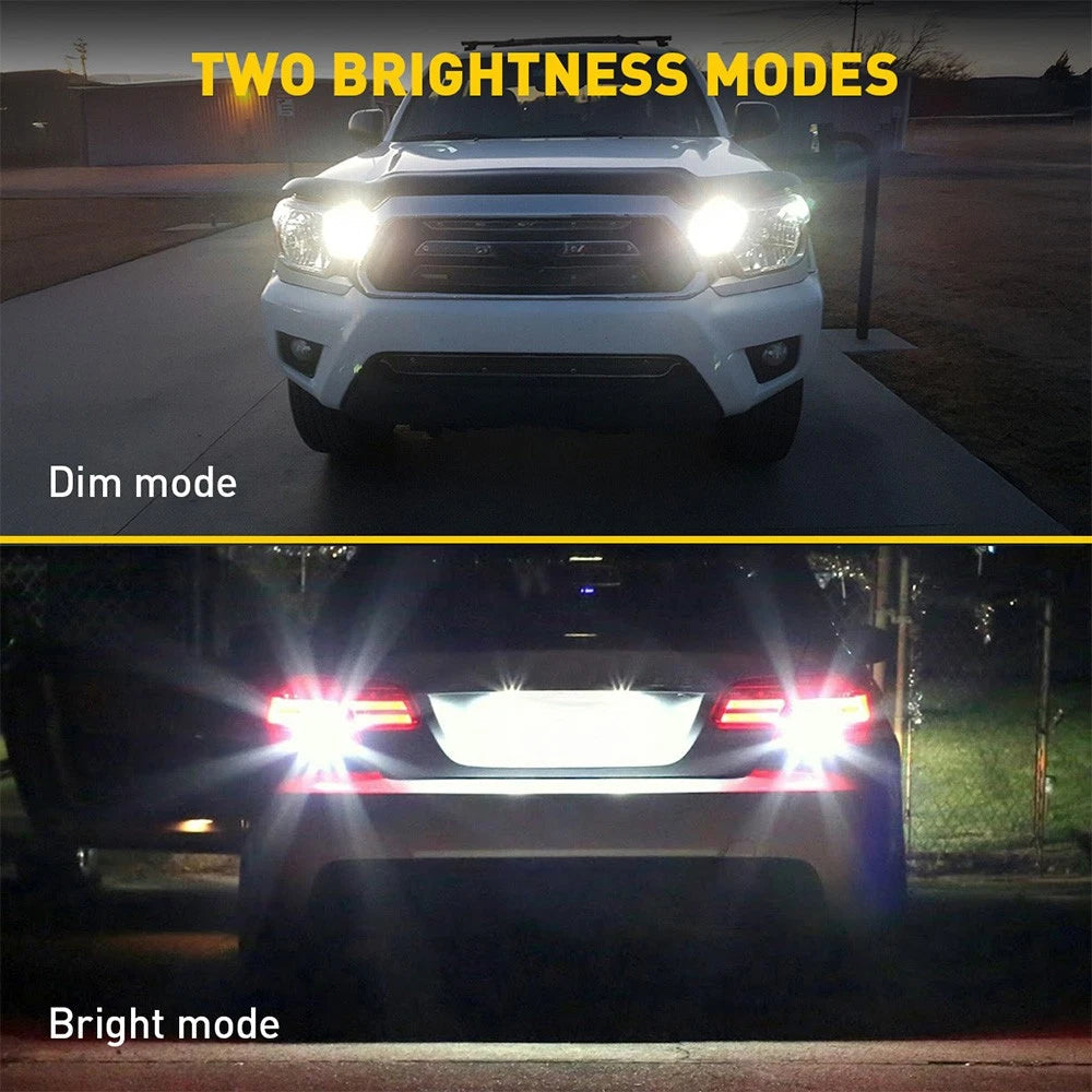 AUXITO 7443 7440 LED TURN SIGNAL Reverse LIGHT BULBS SUPER BRIGHT WHITE 4KP8 EOA AUXITO