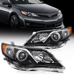 Pair Headlights Assembly For Toyota Camry 12-2014 Headlamps Assembly Replacement 6B93BC-57