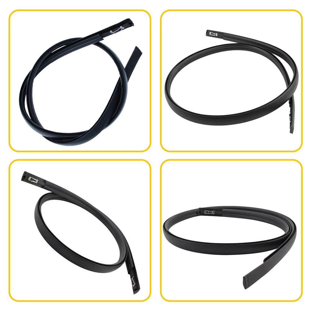 A Black Pair Roof Trim Molding Kit LH&RH For 2012-2015 Honda Civic Sedan 4-Door 6B93BC-57