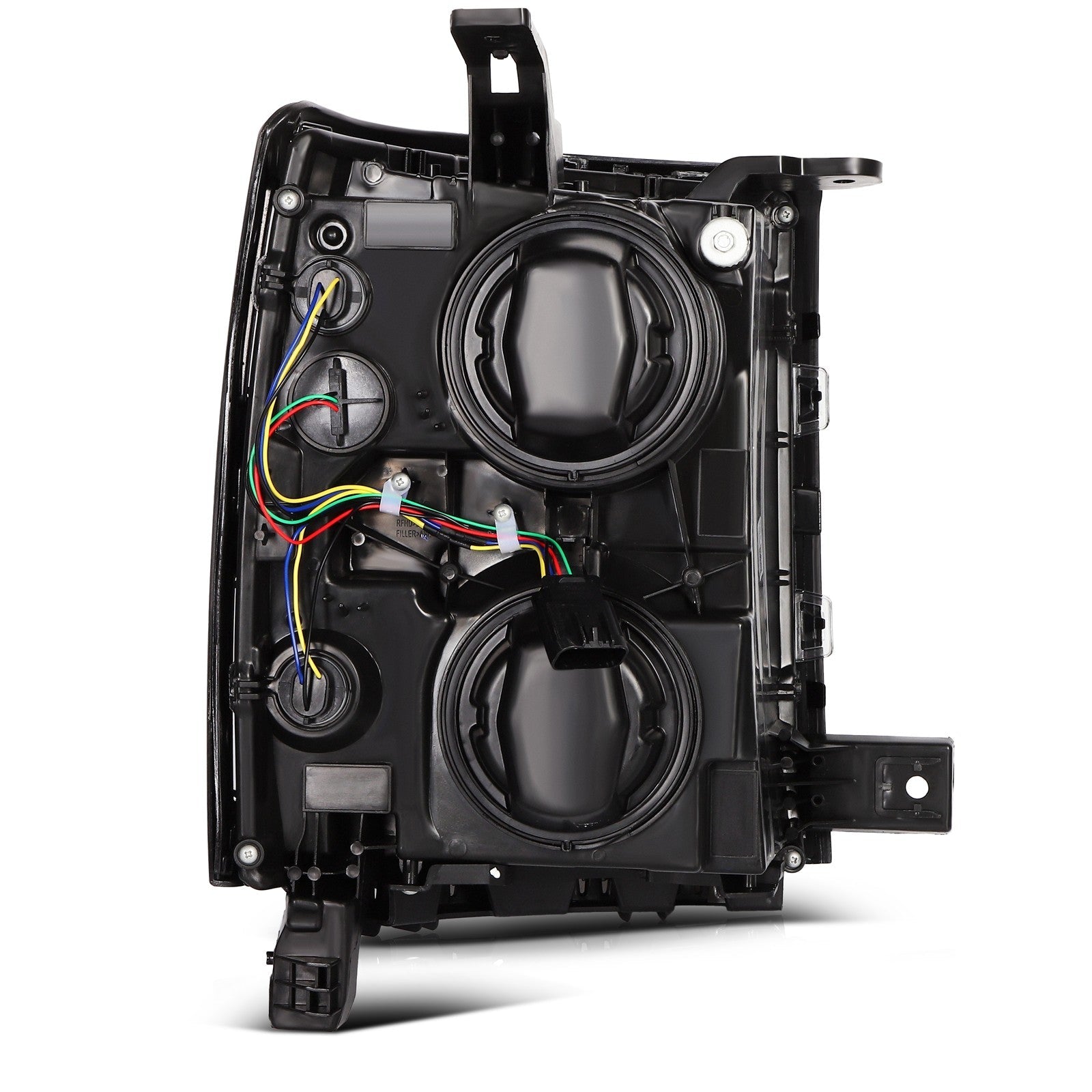 Headlights Assembly For Chevy Silverado 1500 2014-2015 Black Housing w/Projector 6B93BC-57