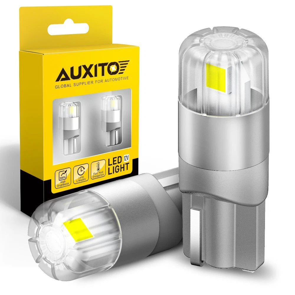 4X AUXITO 194 168 2825 T10 White CANBUS LED License Plate Light Bulbs Map Lamp A AUXITO