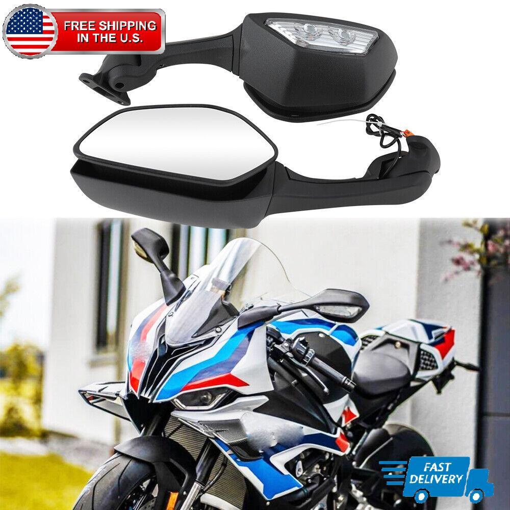For Kawasaki Ninja ZX6R ZX636 2009-2023 Rearview Mirror LED Turn Signal US Stock