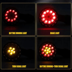 2X Amber LED Motorcycle Turn Signal Indicator Bullet Light Brake Stop DRL Lamp A 6B93BC-57