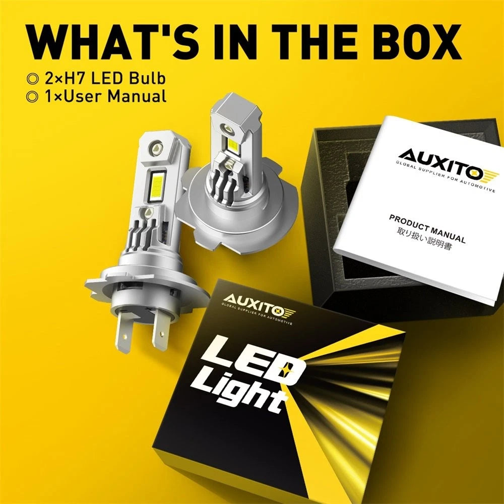 2x 4x H7 LED Headlight High Low Beam Bulbs 6000K Car Front Lamps 600% Brighter 6B93BC-57