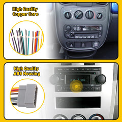 CAR STEREO RADIO WIRING HARNESS ADAPTER PLUG FOR CHRYSLER DODGE JEEP MITSUBISHI 6B93BC-57