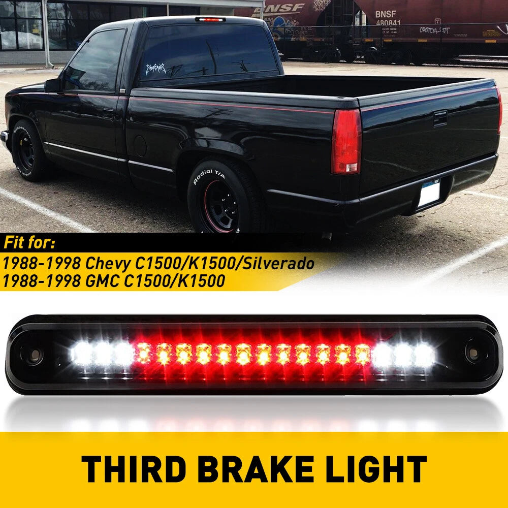 Smoked LED 3RD Third Light Brake+Cargo For 1988-1998 Chevy C1500/K1500/Silverado 6B93BC-57