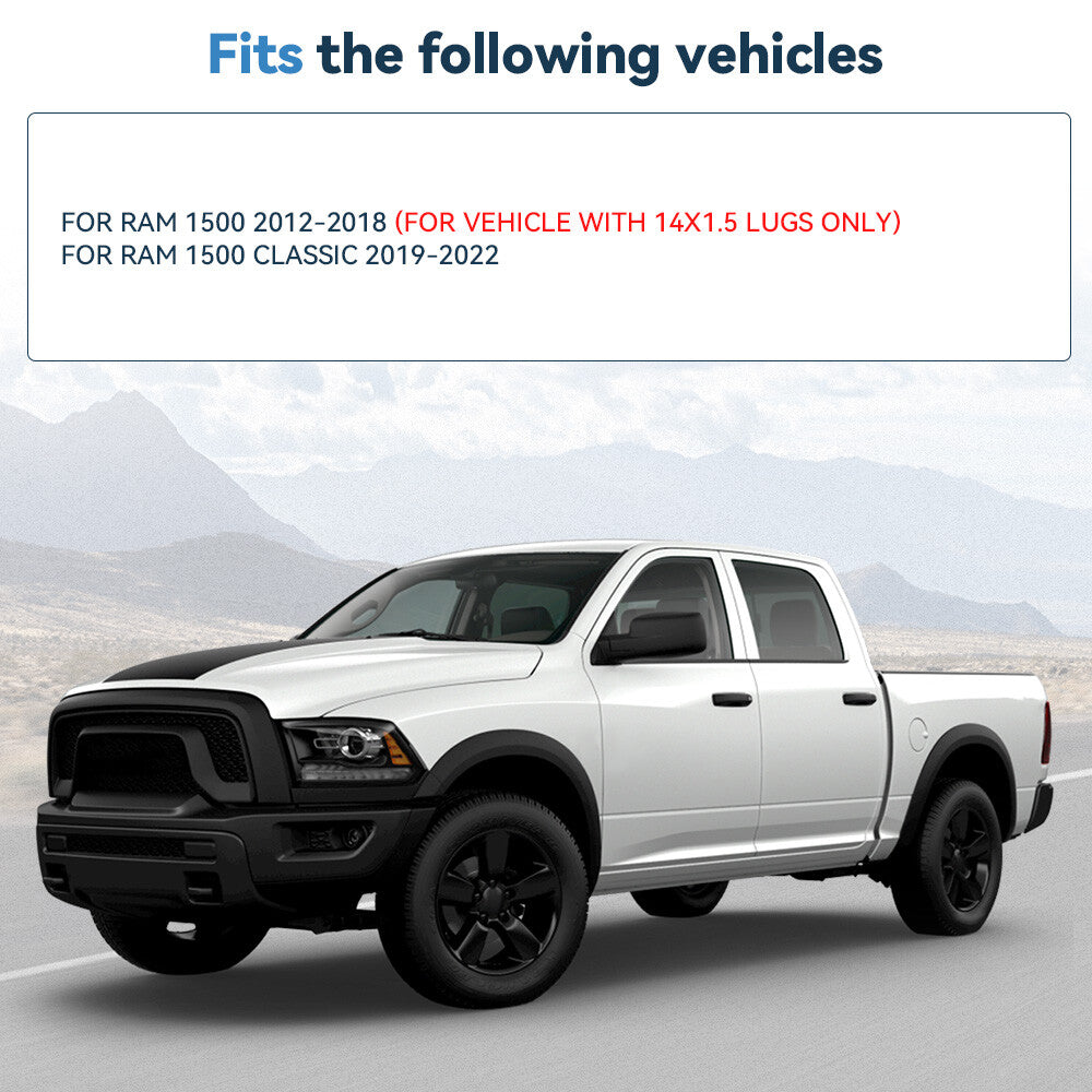 4 Pcs 2" 5x5.5 Wheel Spacers 14x1.5 108 CB For Ram 1500 Classic 2012-2024 2020 6B93BC-57