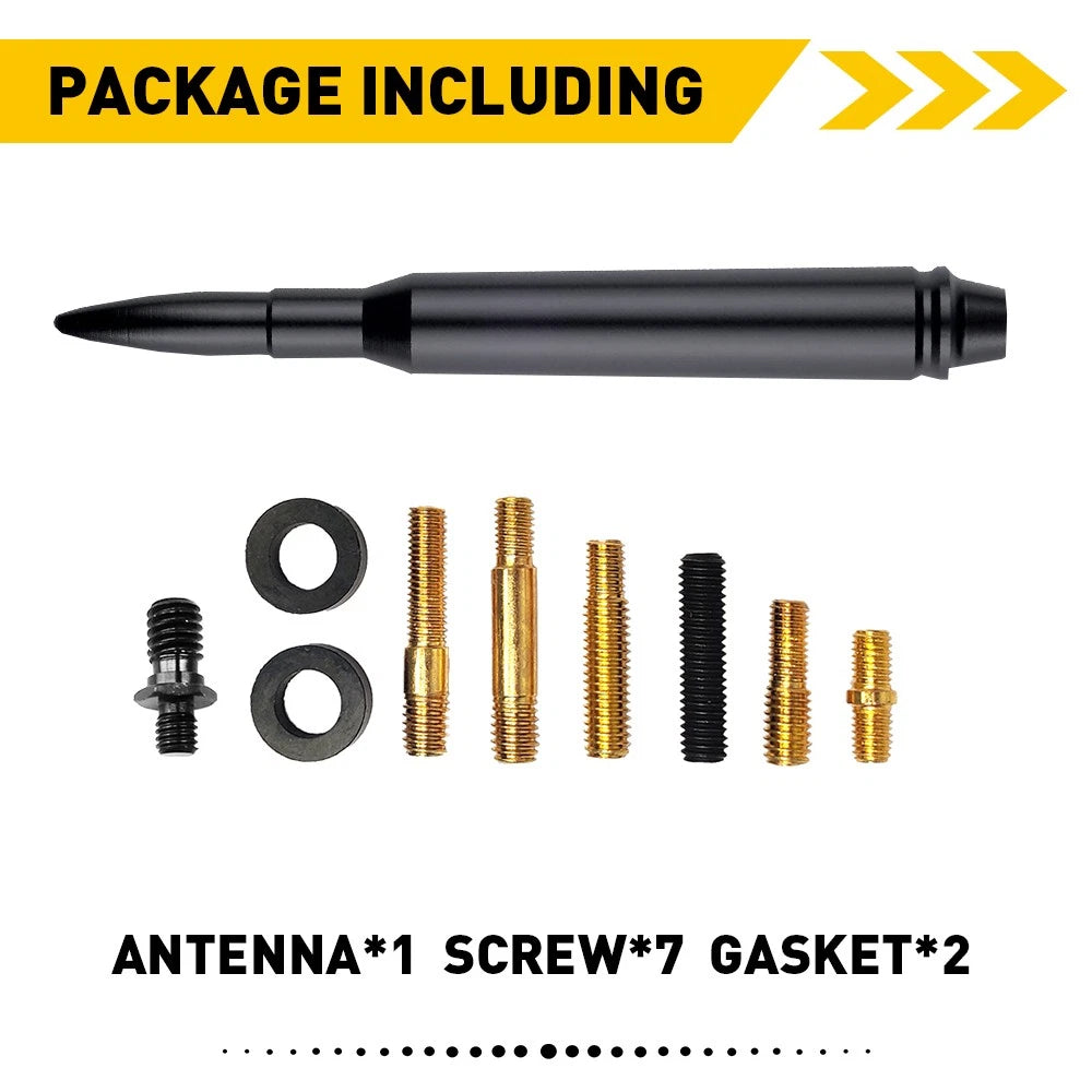 Car Short Bullet Antenna Mast Radio For Jeep Wrangler JK TJ 1997-2021 Ford F150 6B93BC-57