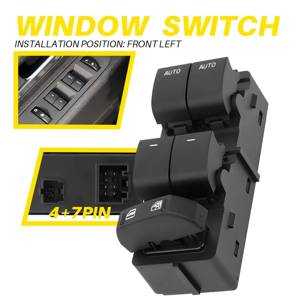 Power Window Control Switch Button for 2011-2014 Ford F-150 BL3Z14529BA DWS1584B 6B93BC-57