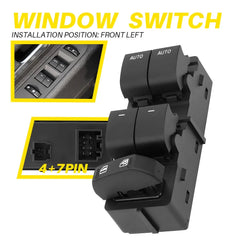 Power Window Control Switch Button for 2011-2014 Ford F-150 BL3Z14529BA DWS1584B 6B93BC-57