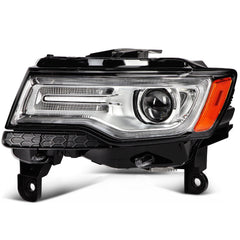 ECCPP Headlights Assembly For Jeep Grand Cherokee 2014-2016 Pair Kit Black Amber 6B93BC-57