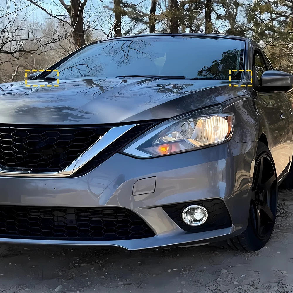 For 2013-19 Nissan Sentra Front Windshield Wiper Side Cowl Extension Cover Trim 6B93BC-57