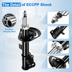 Front Pair Struts Shocks For 2008-2013 Dodge Avenger Chrysler 200 Left Right KOEEP