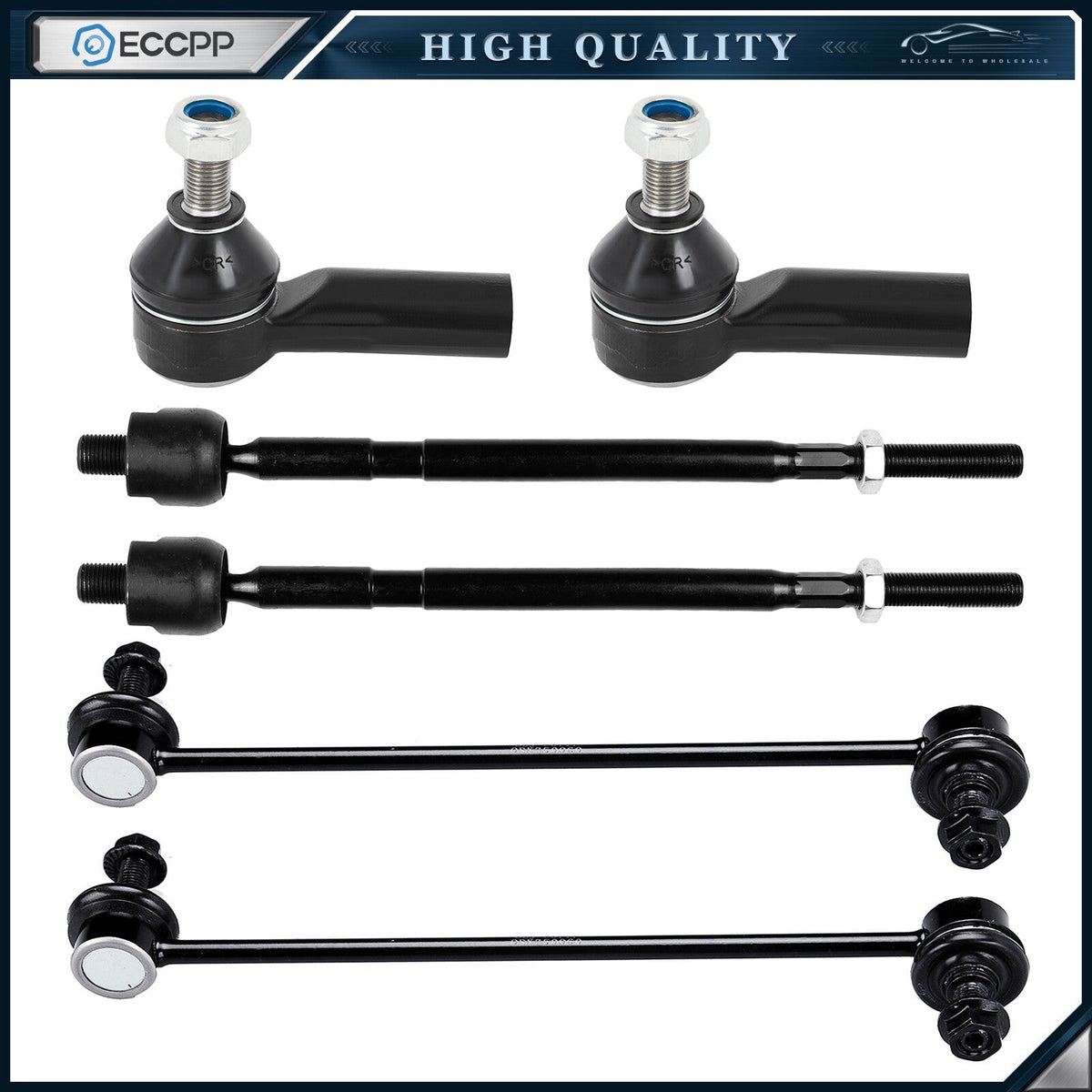 Front Tie Rod Ends Sway Bars For 2007 2008 2009 2010 2011 2012 2013 SUZUKI SX4 6B93BC-57