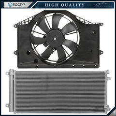 Electric AC Condenser Cooling Fan Kit For 2016 2017 2018 2019 HONDA CIVIC 6B93BC-57