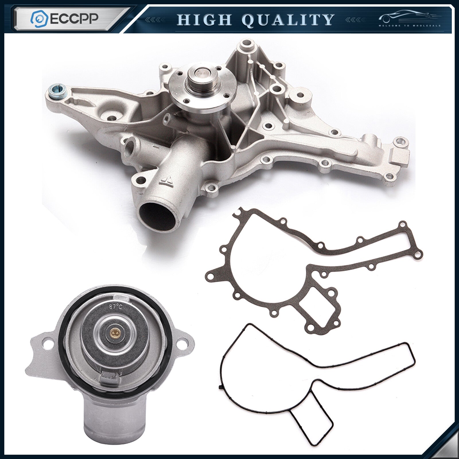 Water Pump Thermostat For Mercedes-Benz C280 C240 C320 CL500 CLK320 CLS500 E320 6B93BC-57